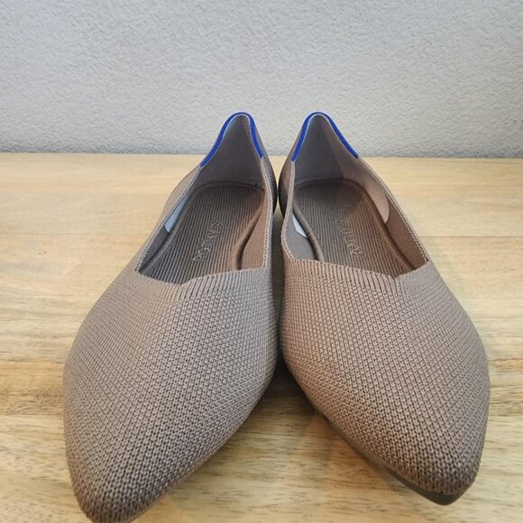 Rothy's Shoes Womens Size 9 Brown The Point Flats Pointed Toe Knit Washable - Picture 8 of 14